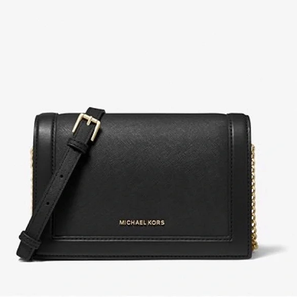 Classy NEW Michael Kors Jet Set Large Black Crossbody Bag  🌺Offers welcome! - Picture 5 of 8